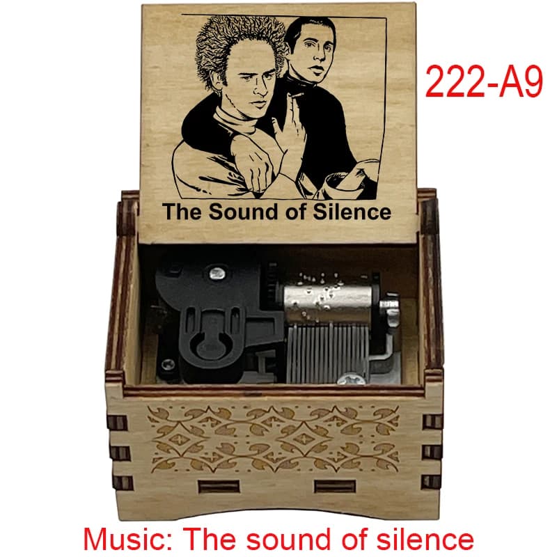 Boîte à musique à remonter en bois, le son du Silence, célèbre mélodie, cadeau Musical spécial pour amis, famille, noël, décoration mignonne pour la maison