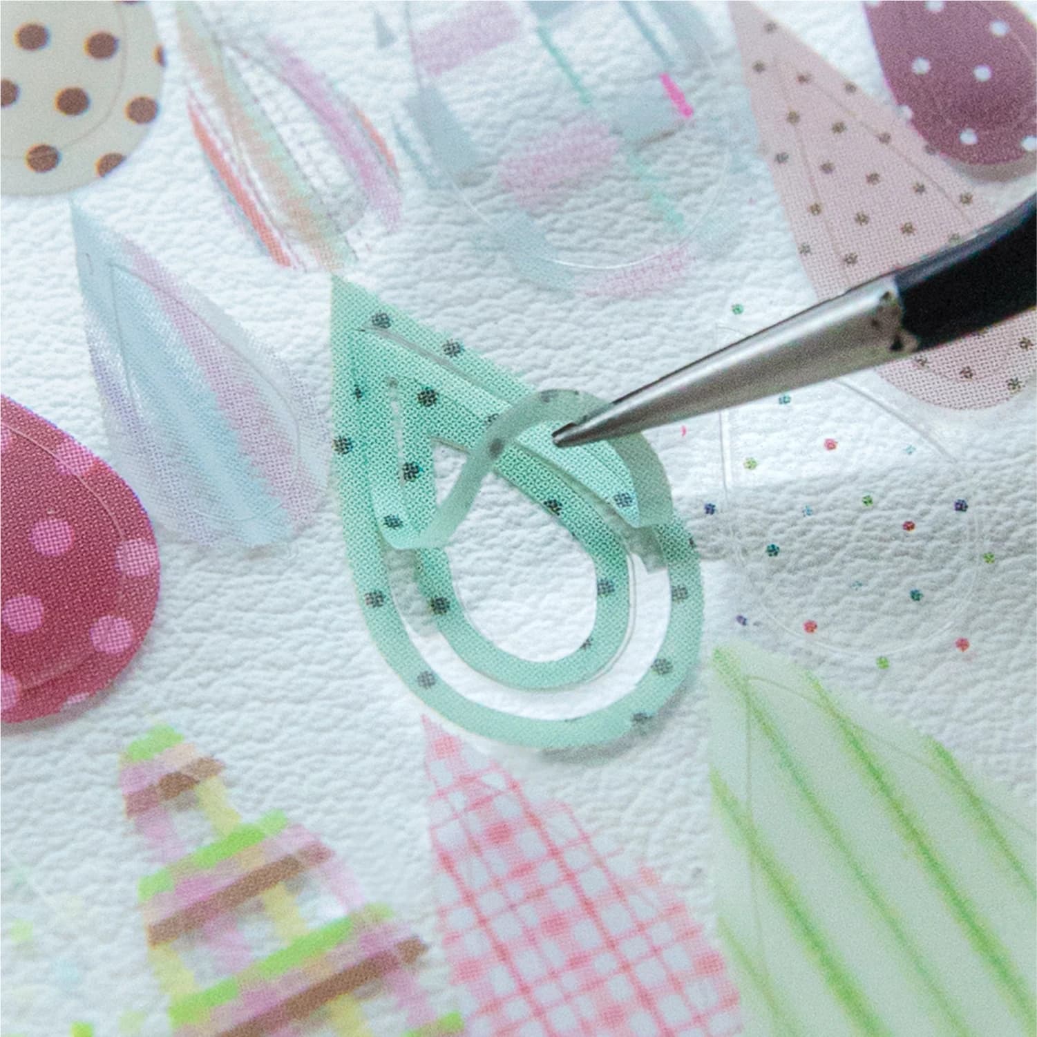Ruban découpé 50mm x 2m, Série Saison Pluvieuse, motif goutte de pluie aux couleurs artistiques, pour DIY, scrapbooking et fournitures de journalisation esthétiques