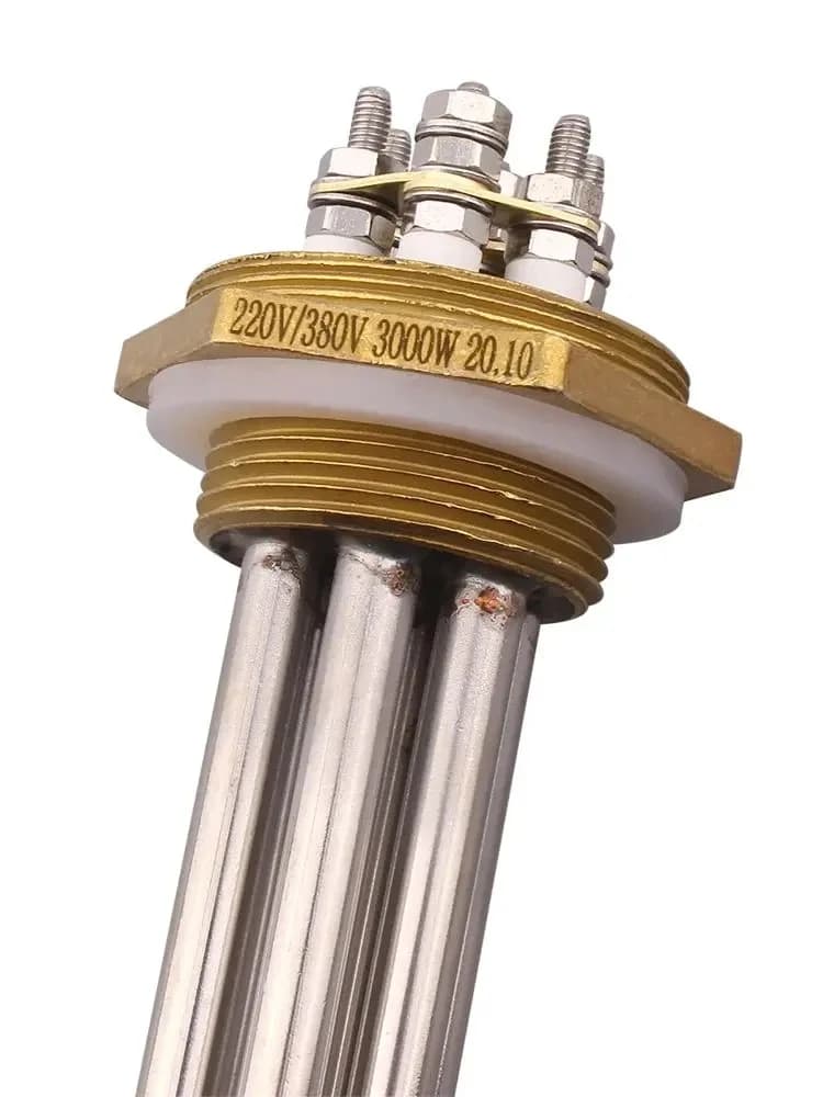 Élément chauffant AIICIOO 220V/380V, chauffe-eau immergé DN32/DN40, chauffe-eau de piscine SUS304, 3kw/4.5kw/6kw/9kw/12KW