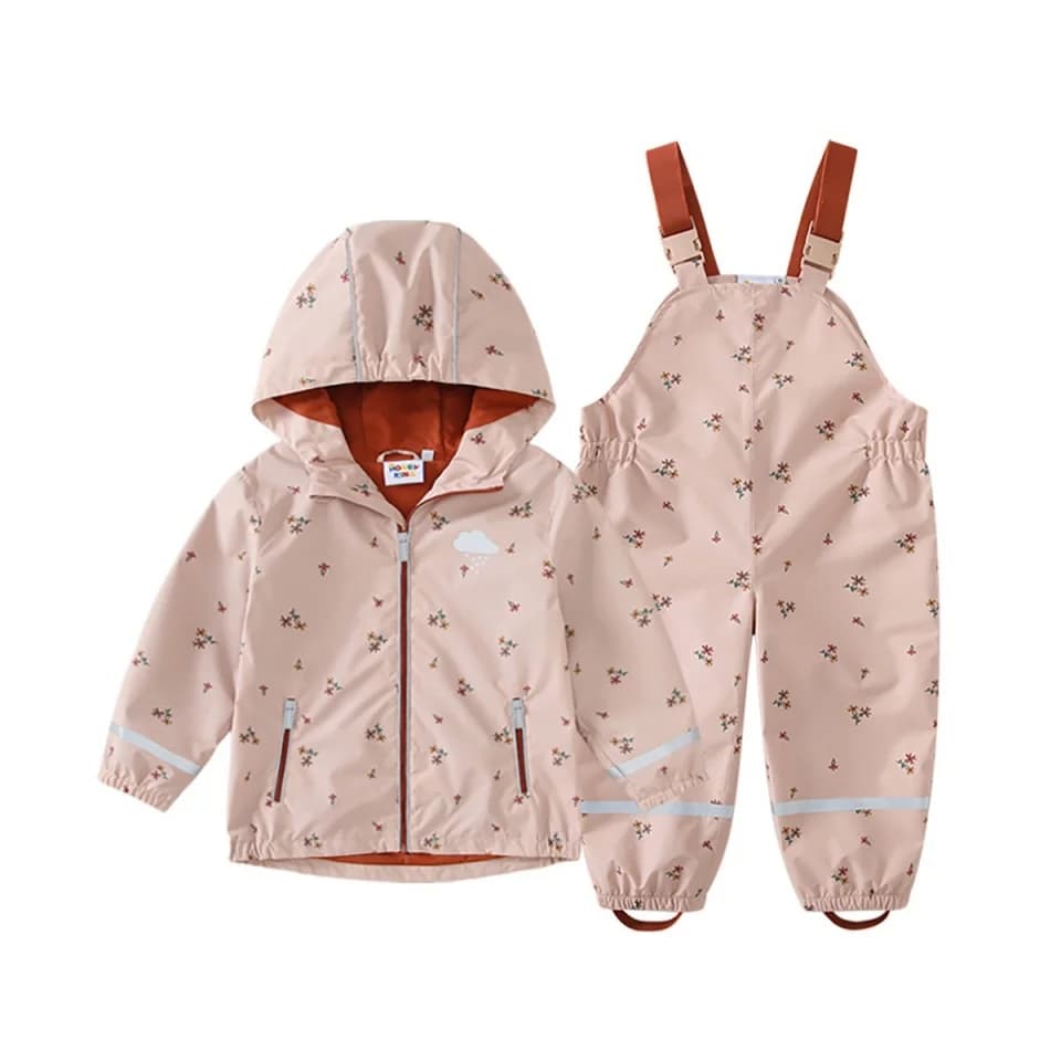 Ensembles de vêtements de pluie pour enfants : Combinaison imperméable pour bébé, pantalon, veste pour fille, tenue de pluie pour étudiant, poncho de maternelle