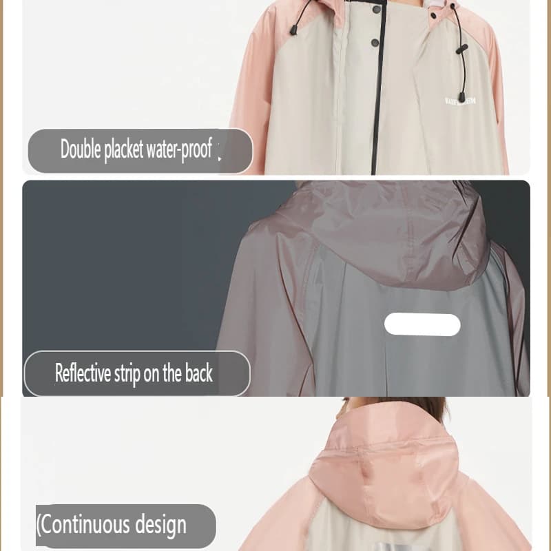 Coupe-vent Type imperméable imperméable moto Poncho femmes homme randonnée en plein air Camping vêtements de pluie costume mode équitation manteau de pluie