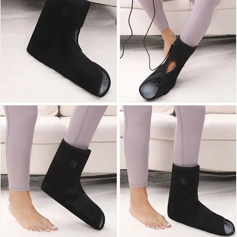 Coussin chauffant électrique pour les pieds et les chevilles, pour la relaxation à domicile, le confort articulaire et le bien-être, 3 modes