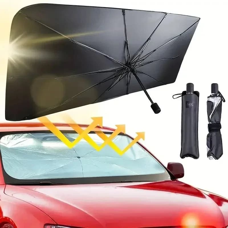 Pare-soleil de voiture pliable pour pare-brise, protection solaire avant, isolation thermique, accessoires automobiles pour l'été