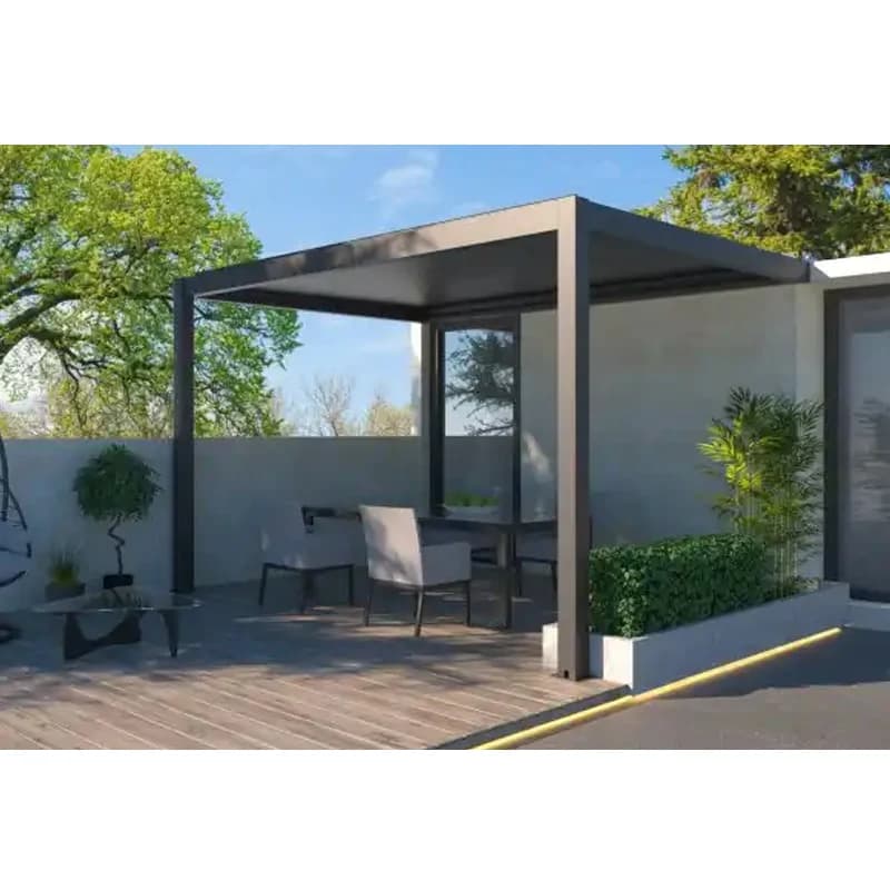 Pergola bioclimatique en aluminium 10x10 pieds