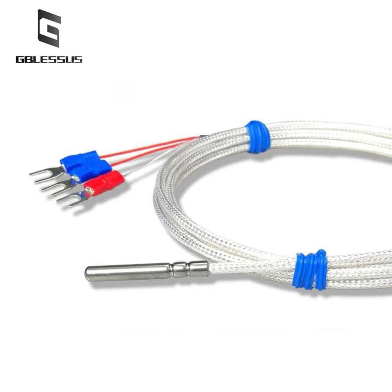 Capteur de température étanche, sonde thermique, ligne de mesure, degré vers haute température, PT100, 1 m, 2 m, 3 m, 4 m, 5m