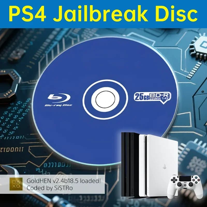 Disque PS4 Jailbreak - Botte tout-en-un à 1 clic pour FW 9.0-12.02 - Aucun PC nécessaire! Jouer aux jeux de secours, brassage à domicile sur votre PlayStation 4