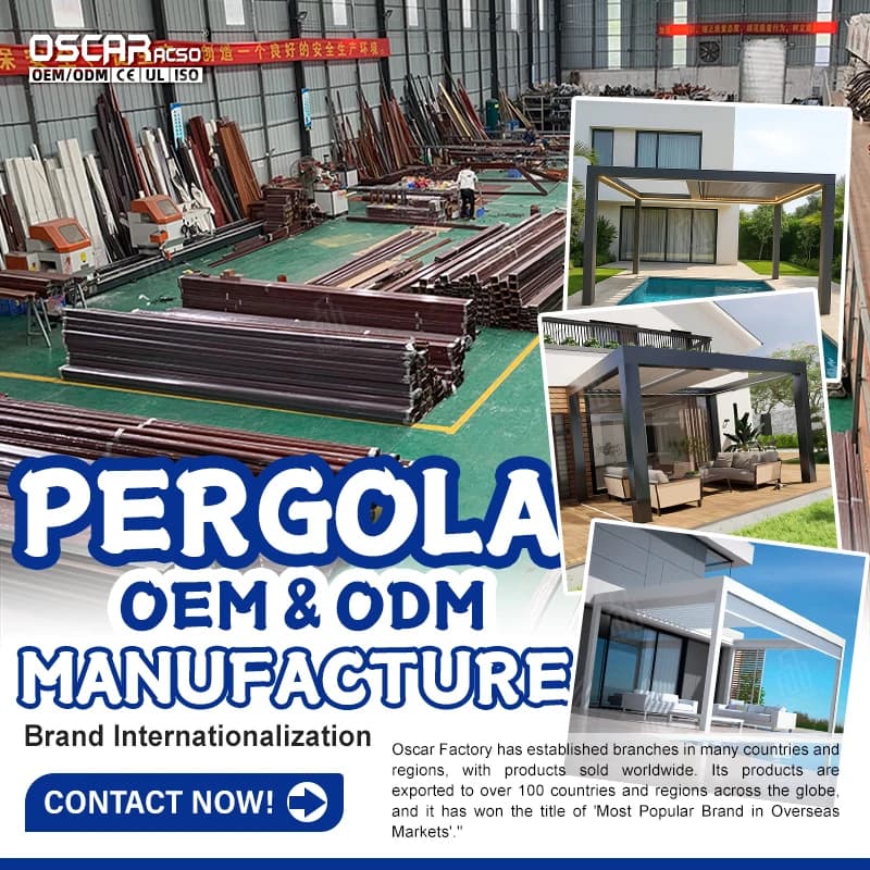Pergola en aluminium à persiennes de couverture de Patio de jardin de luxe de 4m X 4m