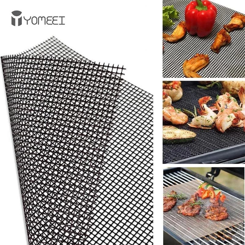 YOMEEI 1 pièces Barbecue tapis à griller grille forme