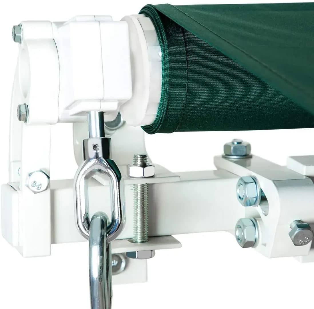 Auvent pliant rétractable en aluminium