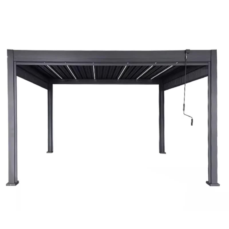 Pergola bioclimatique en aluminium 10x10 pieds