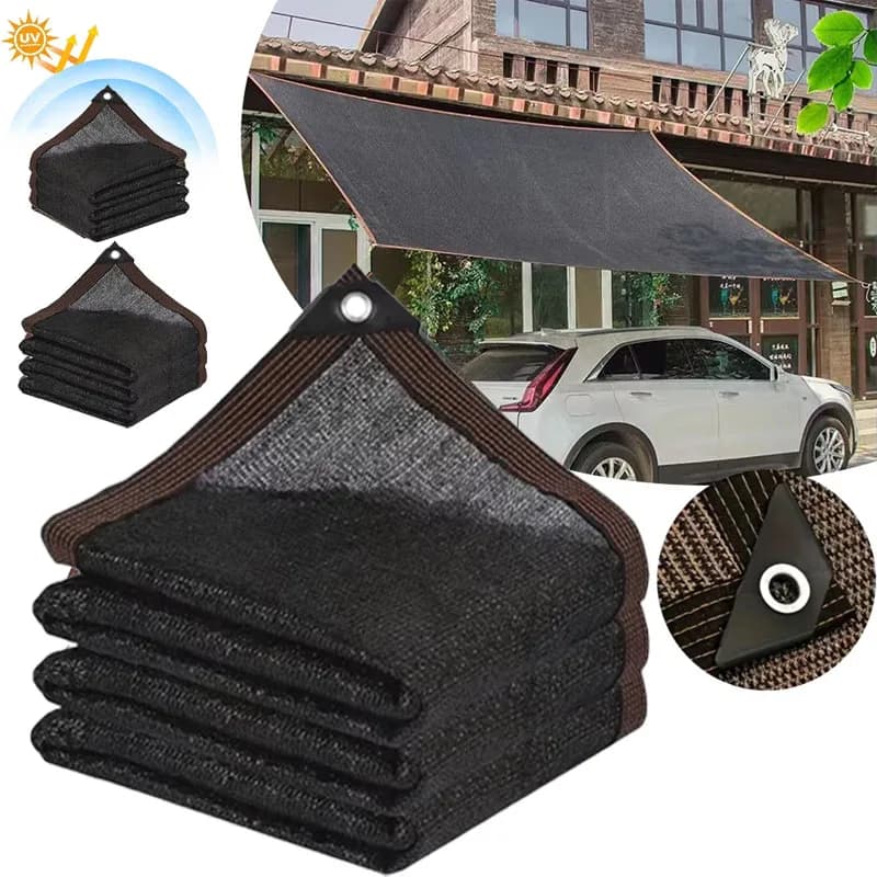 Pare-soleil noir en tissu pour Pergola
