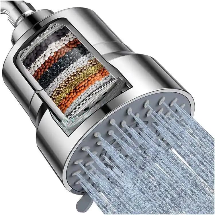 Pommeau de douche à 3 modes de pulvérisation réglables, haute pression, grand débit, portable, pour la maison, l'hôtel, la salle de bain