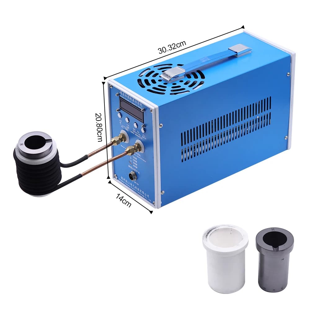 Machine de Chauffage à Induction de 12kW, Four de Fusion des Métaux, Équipement de Trempe des Métaux, Soudage à Haute Mort, 1 Ensemble