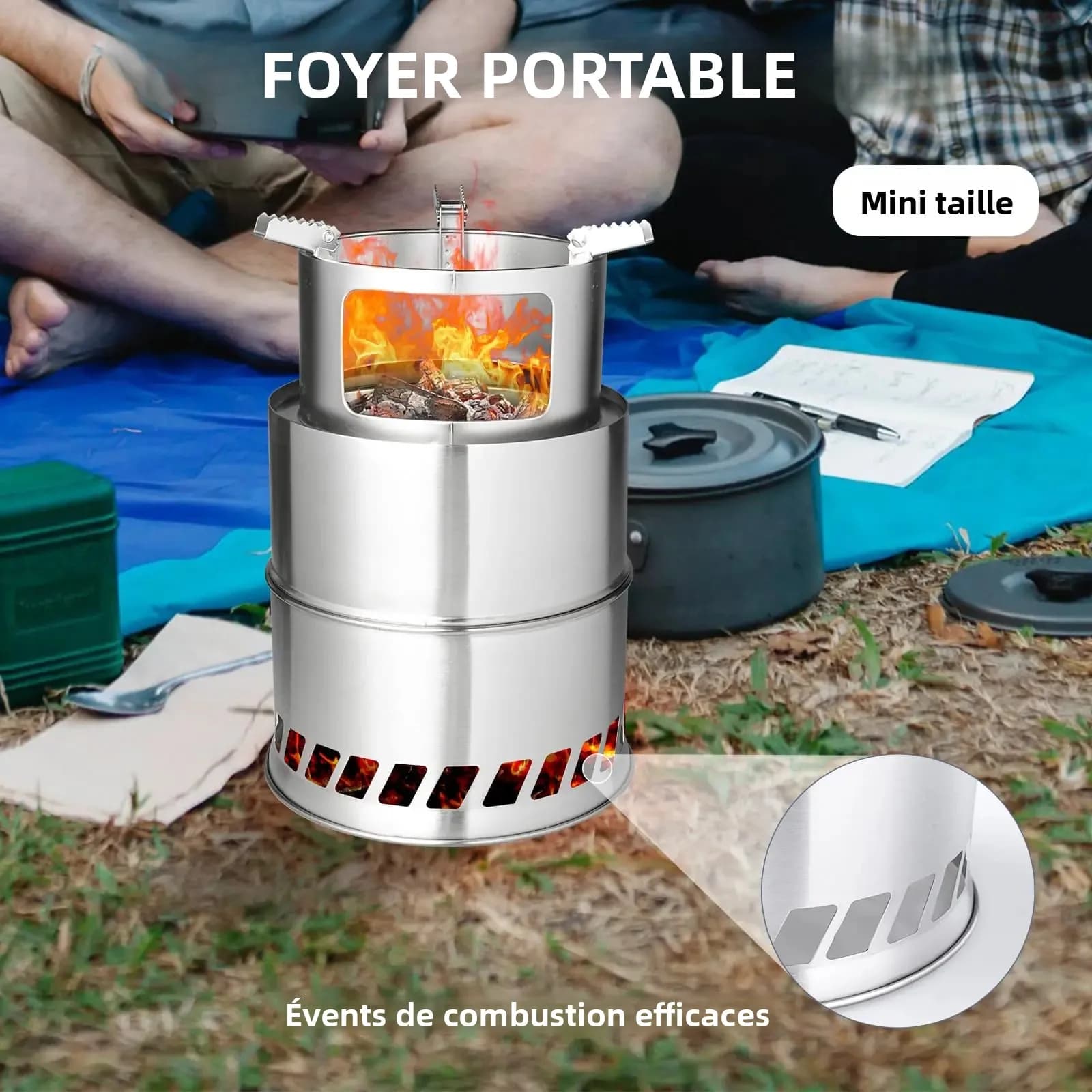 Poêle à bois de Camping