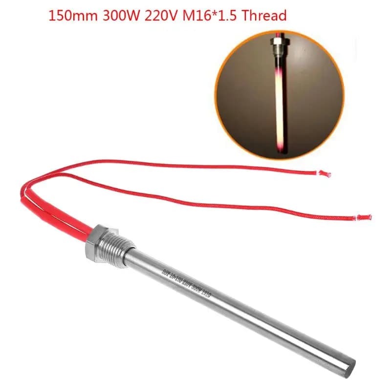 Barre chauffante d'allumage pour poêle à granulés, allumeur pour foyer à granulés de bois biomasse, 300W 220V 10*140/150/170mm M16*1.5