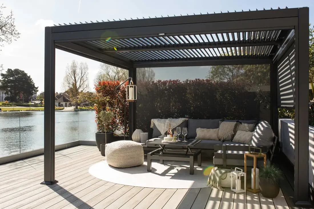 Pergola pare-soleil extérieure 3x6 4x6