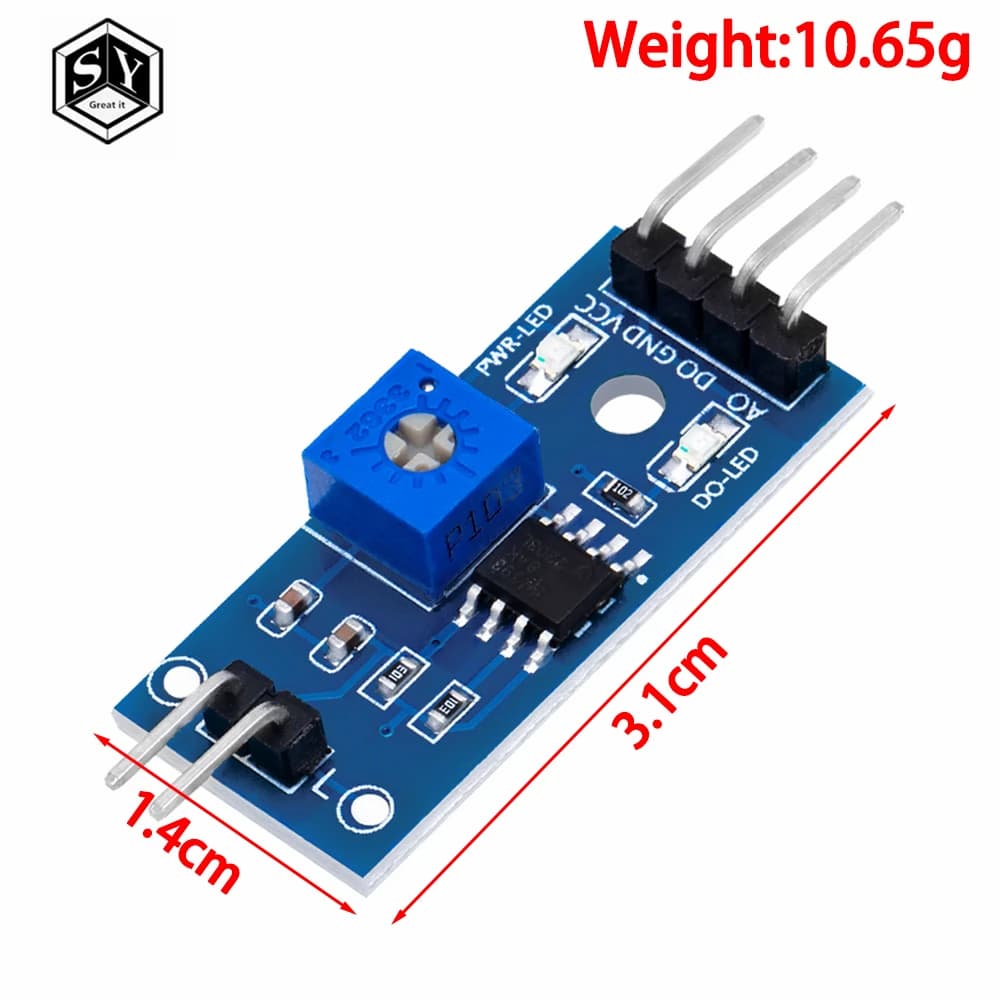 1 ensemble de modules de capteur de pluie + module de contrôle de relais DC 5 V/12 V : kit de détection de gouttes de pluie – Compatible pour Arduino