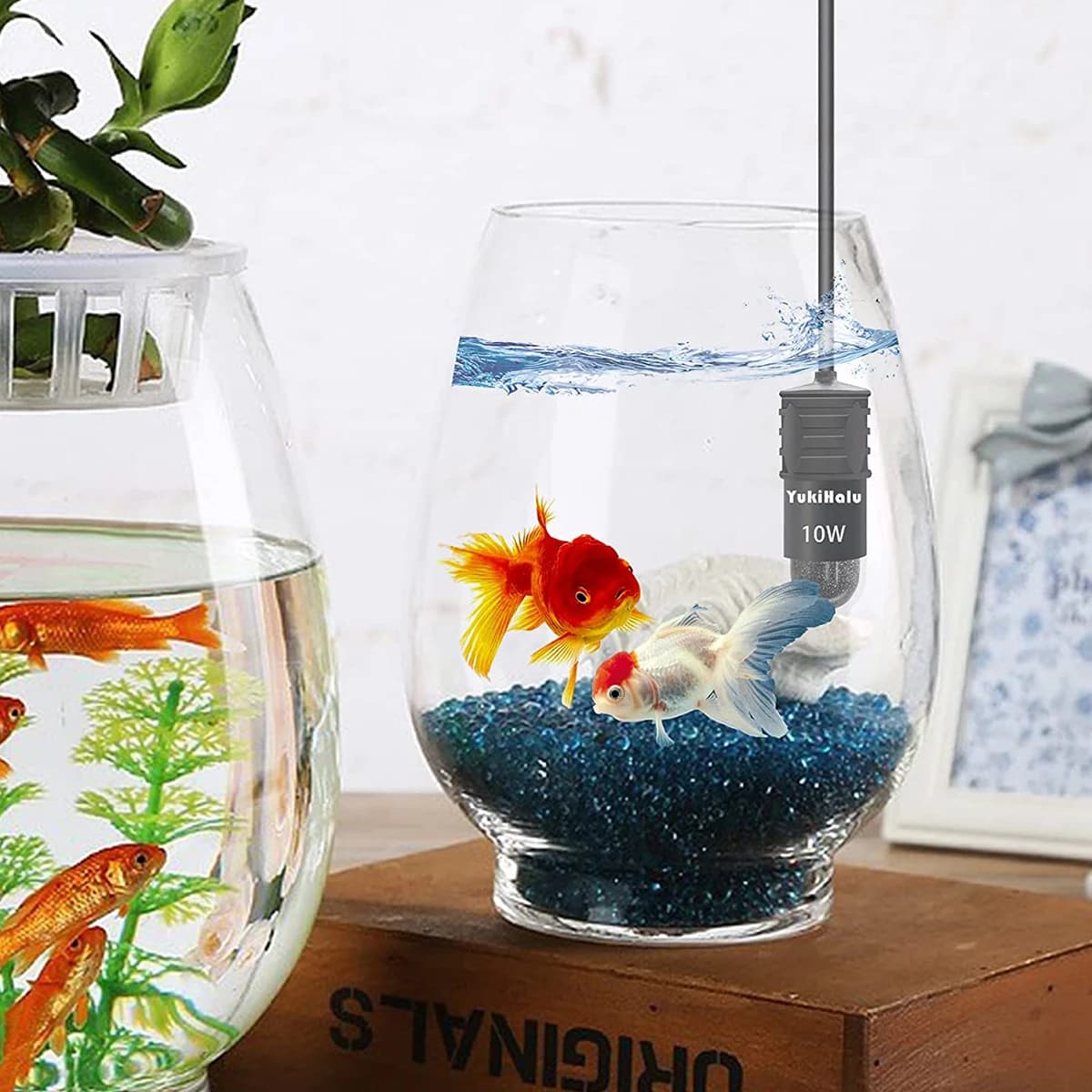 Mini chauffage d'aquarium 10W pour petit aquarium, chauffage à température constante avec affichage numérique, tige chauffante USB réglable 5V/2A
