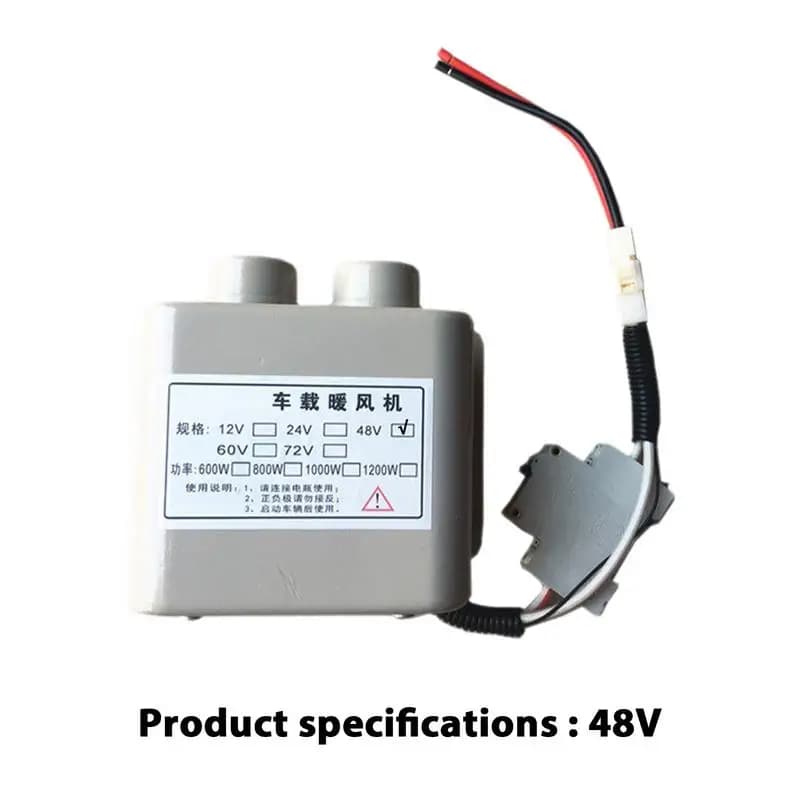 Chauffage de voiture Portable 48V/60V/72V, désembueur de vitres de voiture plein de chaleur, dégivrage et déneigement, chauffage rapide, accessoires automobiles