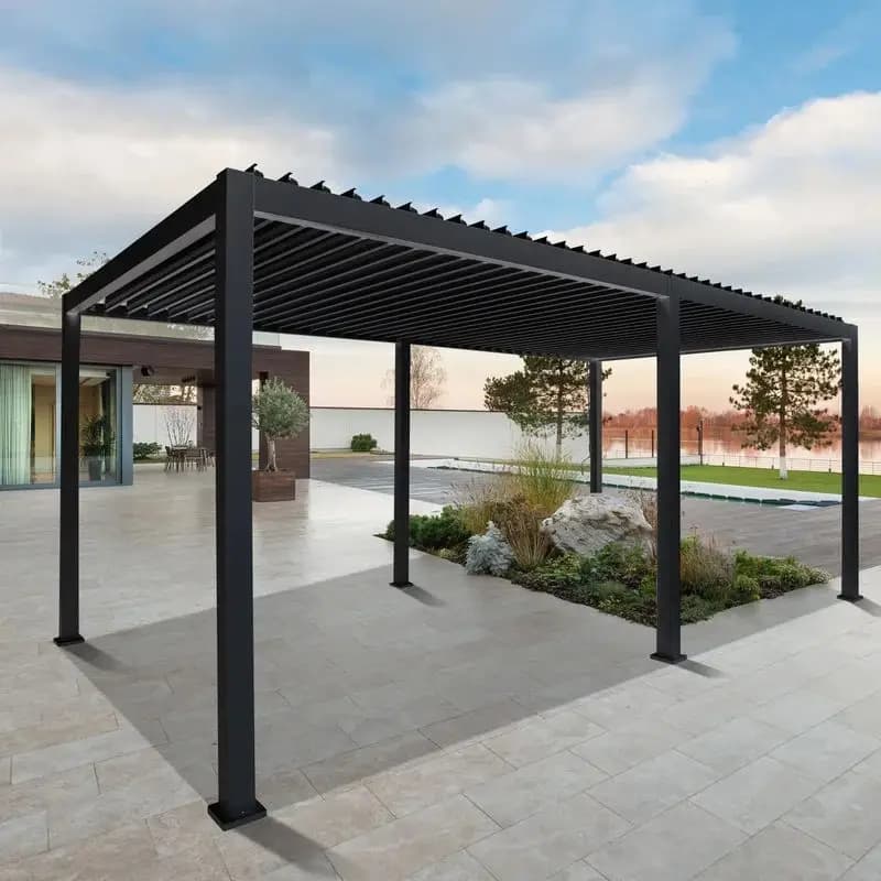Pergola bioclimatique de toit à persienne en aluminium 3x6m