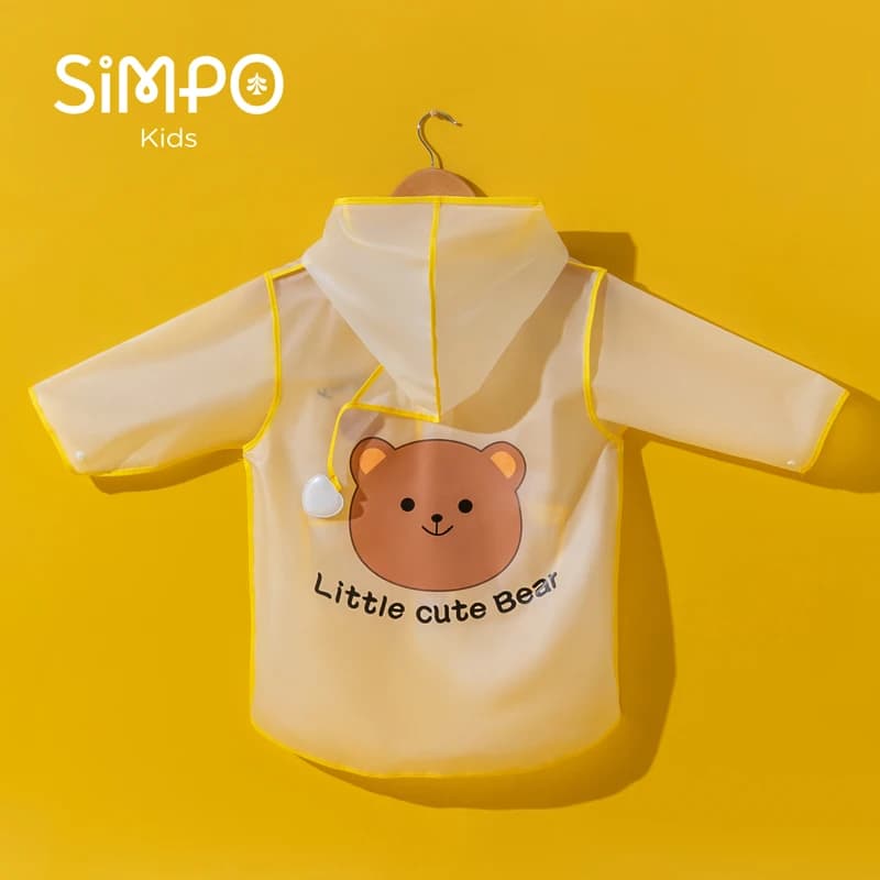 Imperméable pour enfants, Poncho Transparent pour garçons et filles, vêtements de pluie imperméables pour la maternelle, imperméable EVA avec sac de rangement