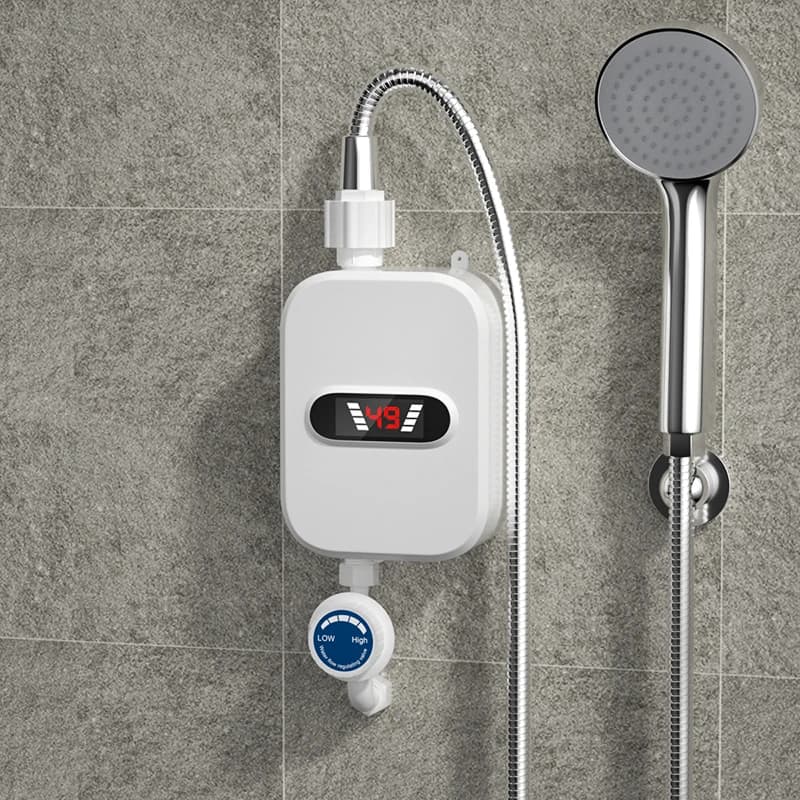 Mini chauffe-eau électrique instantané 3500W, robinet, pommeau de douche, chauffage en 3 secondes