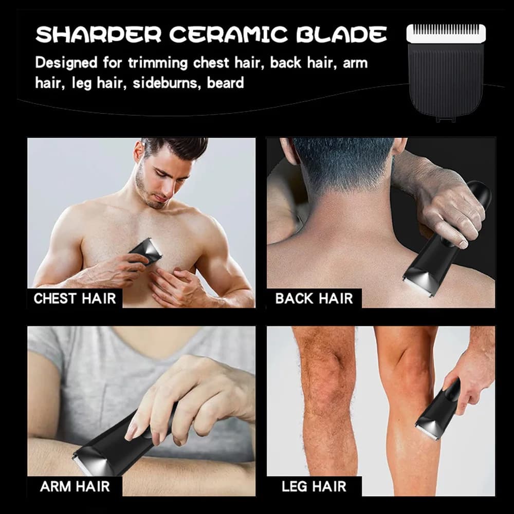 Tondeuse à cheveux pour hommes, tondeuse à boules électrique, comprend 2 accessoires de protection, tête de lame en céramique, rasoir humide et sec