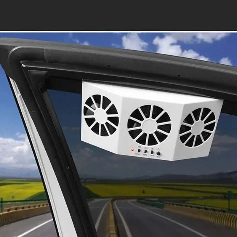 Système de refroidissement automobile, panneau solaire, ventilateur d'évacuation pour fenêtre de voiture, ventilateur de ventilation pour sortie d'air de voiture, échangeur de chaleur solaire