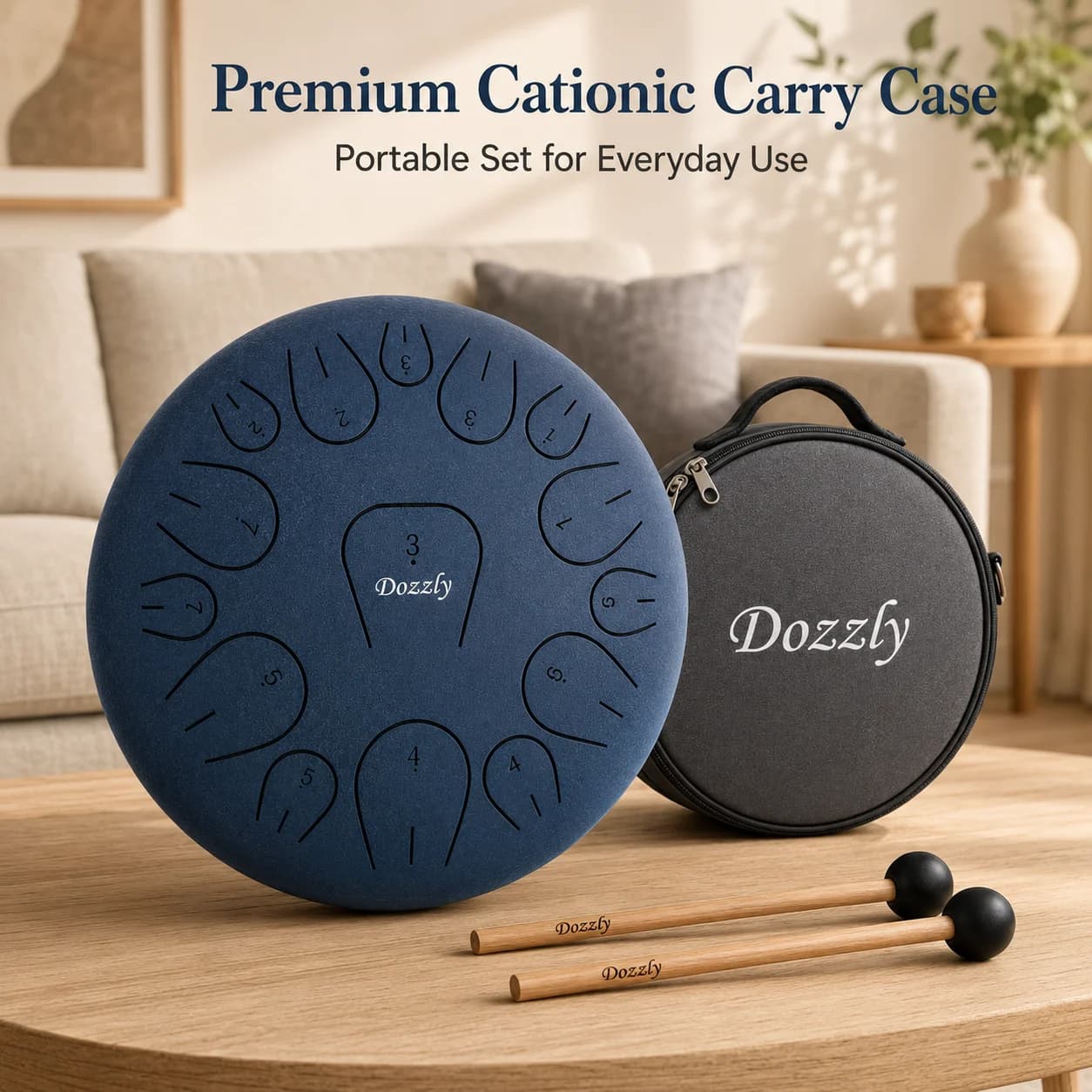 Tambour de pluie pour jardin extérieur, tambour à langue en acier de 8 pouces, 15 notes, instrument de percussion pour yoga et camping