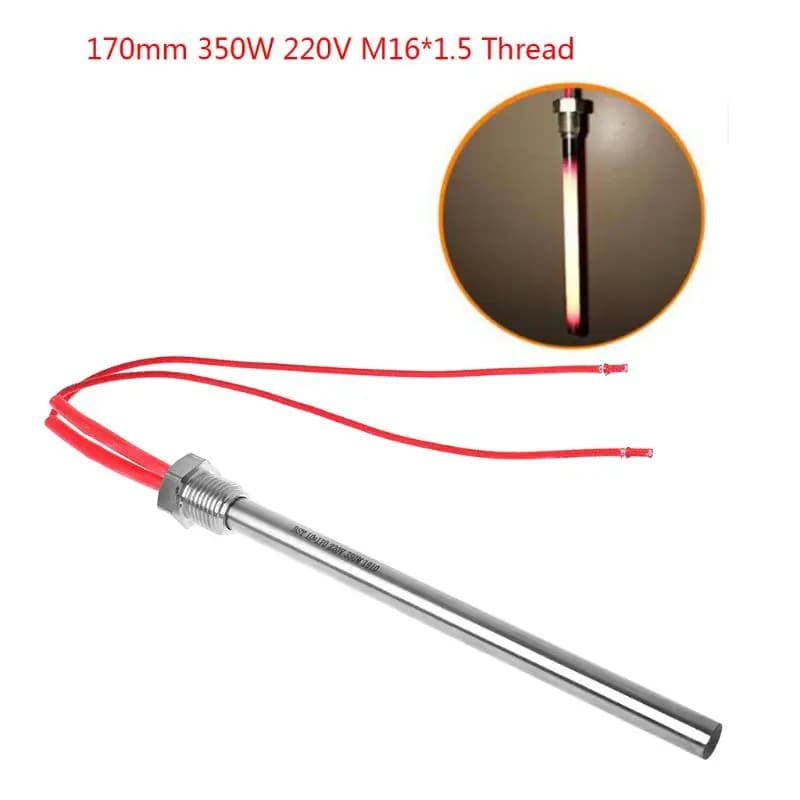Barre chauffante d'allumage pour poêle à granulés, allumeur pour foyer à granulés de bois biomasse, 300W 220V 10*140/150/170mm M16*1.5