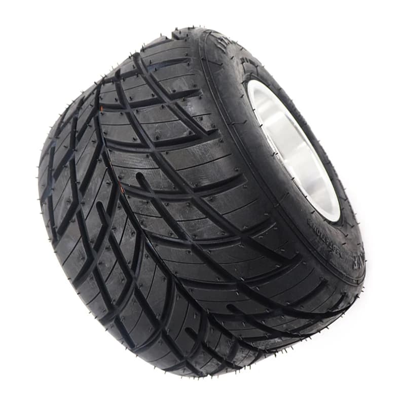 Pneus de pluie pour karting, roues DIY Karting, pneus avant 10x4.50-5, pneus arrière 11x7.10-5, pneus de route sous vide avec moyeu en alliage d'aluminium de 5 pouces