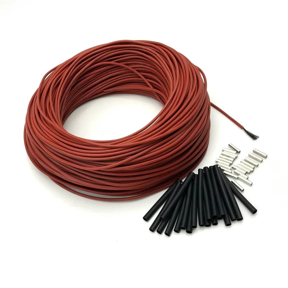 MINCO HEAT 10/20/50/100 mètres câble de sol chaud infrarouge 12K 33ohm/m bobine 3mm ± 0.2 fils chauffants électriques au carbone