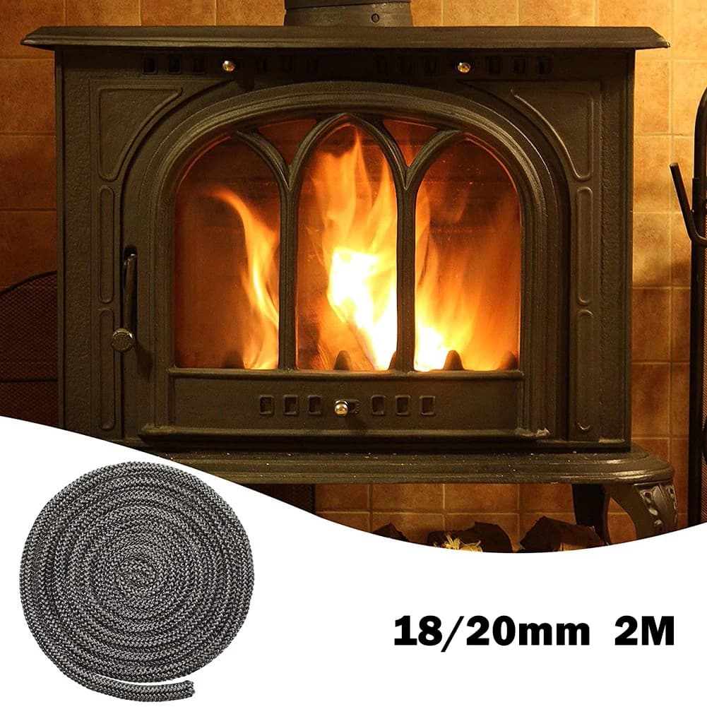 Poêle à bois noir/corde à feu