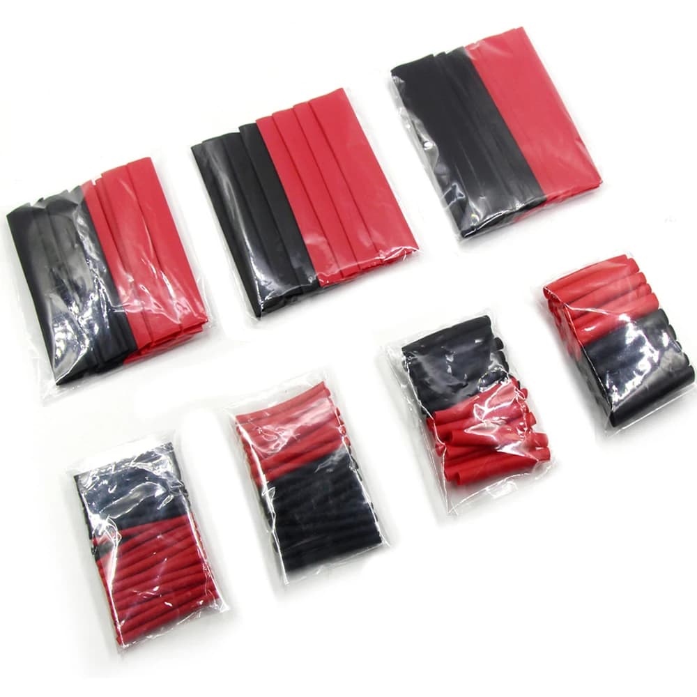 Kit de 127 tubes thermorétractables résistants à la chaleur pour isolation de câbles électriques