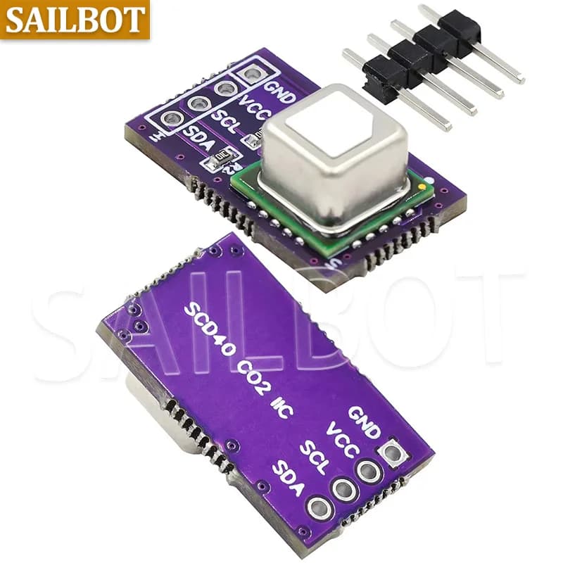 Module de capteur de gaz CO2 SCD40 SCD41, détecteur de température et d'humidité de dioxyde de carbone de haute précision I2C pour Arduino DIY