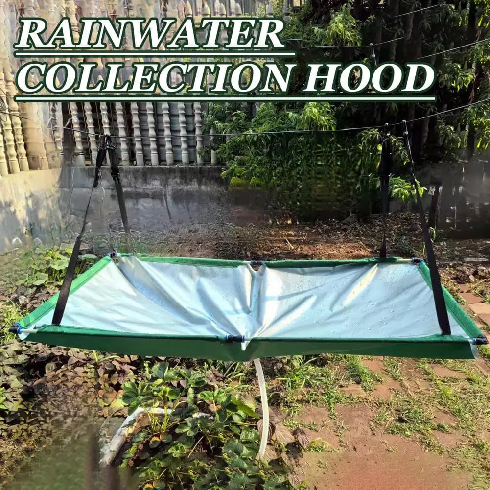 Collecteur d'eau de pluie pour jardin, tapis de récupération d'eau avec tuyau, filtre attrape-pluie pour pelouse, extérieur, jardin, balcon, camping