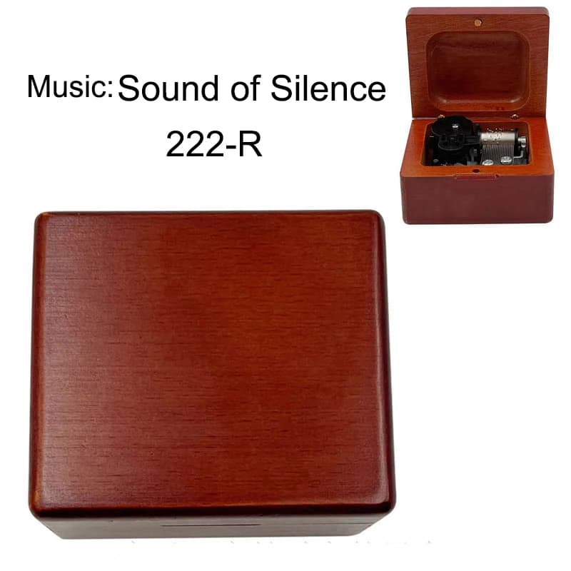 Boîte à musique à remonter en bois, le son du Silence, célèbre mélodie, cadeau Musical spécial pour amis, famille, noël, décoration mignonne pour la maison