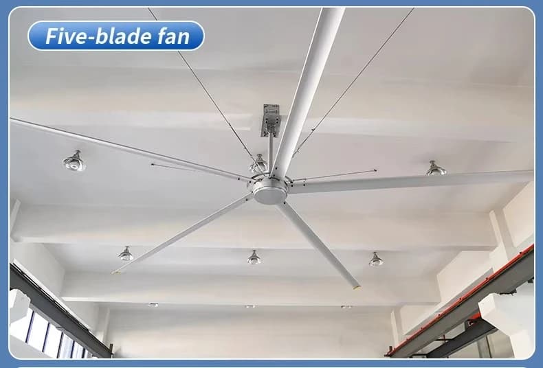 Ventilateurs de plafond industriels lourds personnalisés HVLS de 8 à 10 pieds pour entrepôt, grand volume d'air, ventilation à haut débit