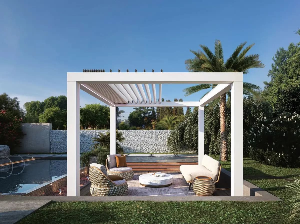Pergolas personnalisées de jardin bioclimatique moderne
