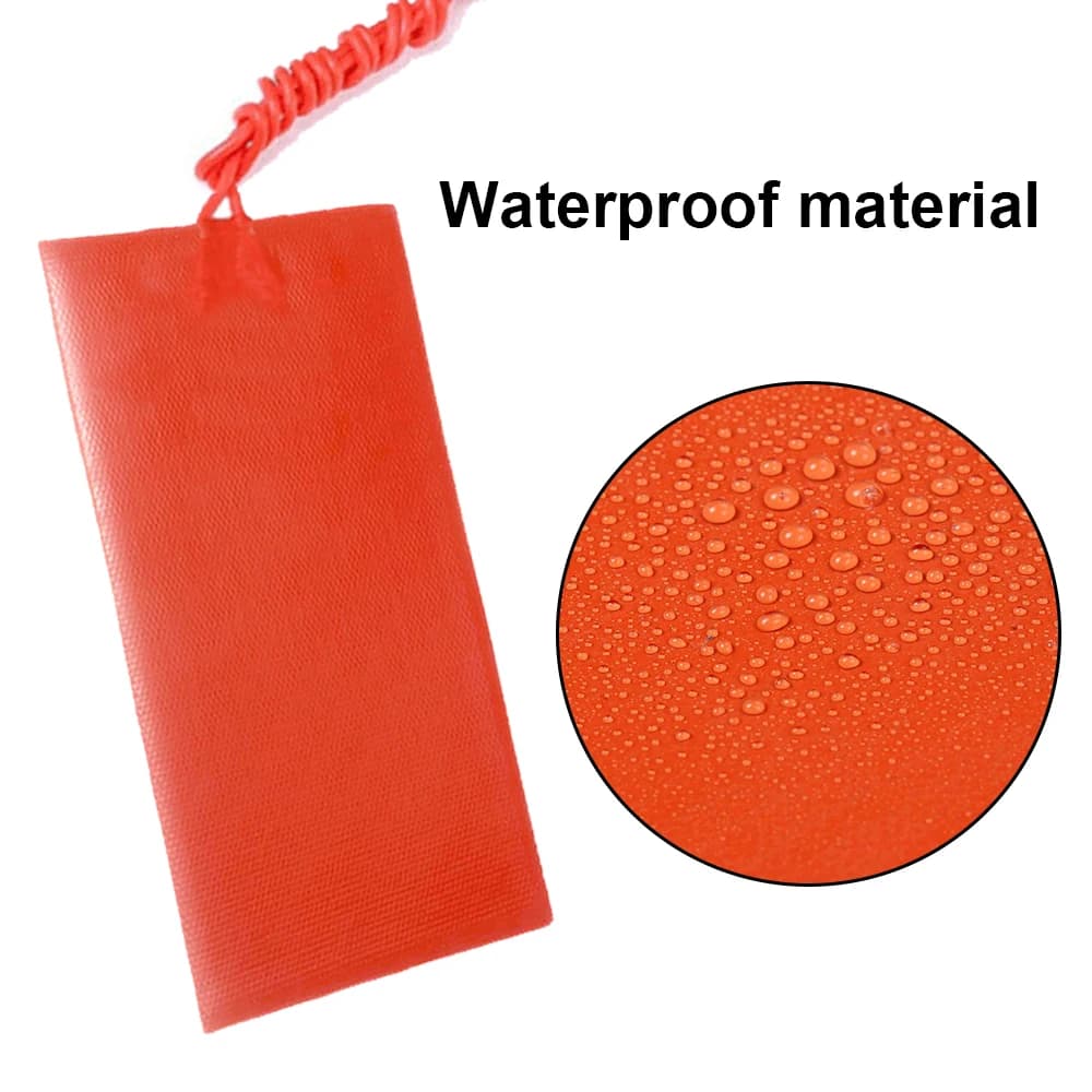 Mini coussin chauffant en silicone pour voiture, 12V, 15W, 5x10cm