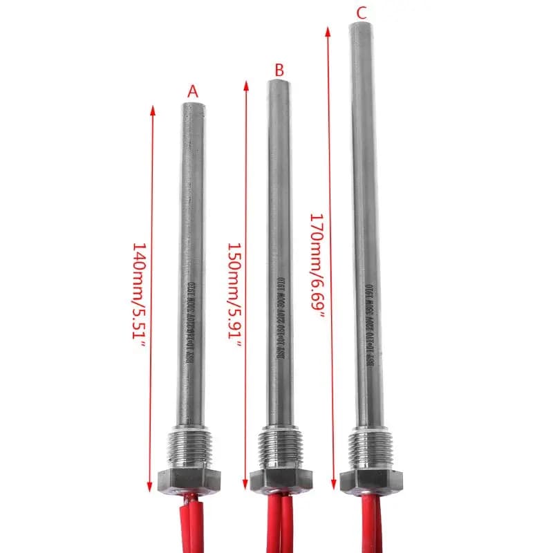 Barre chauffante d'allumage pour poêle à granulés, allumeur pour foyer à granulés de bois biomasse, 300W 220V 10*140/150/170mm M16*1.5