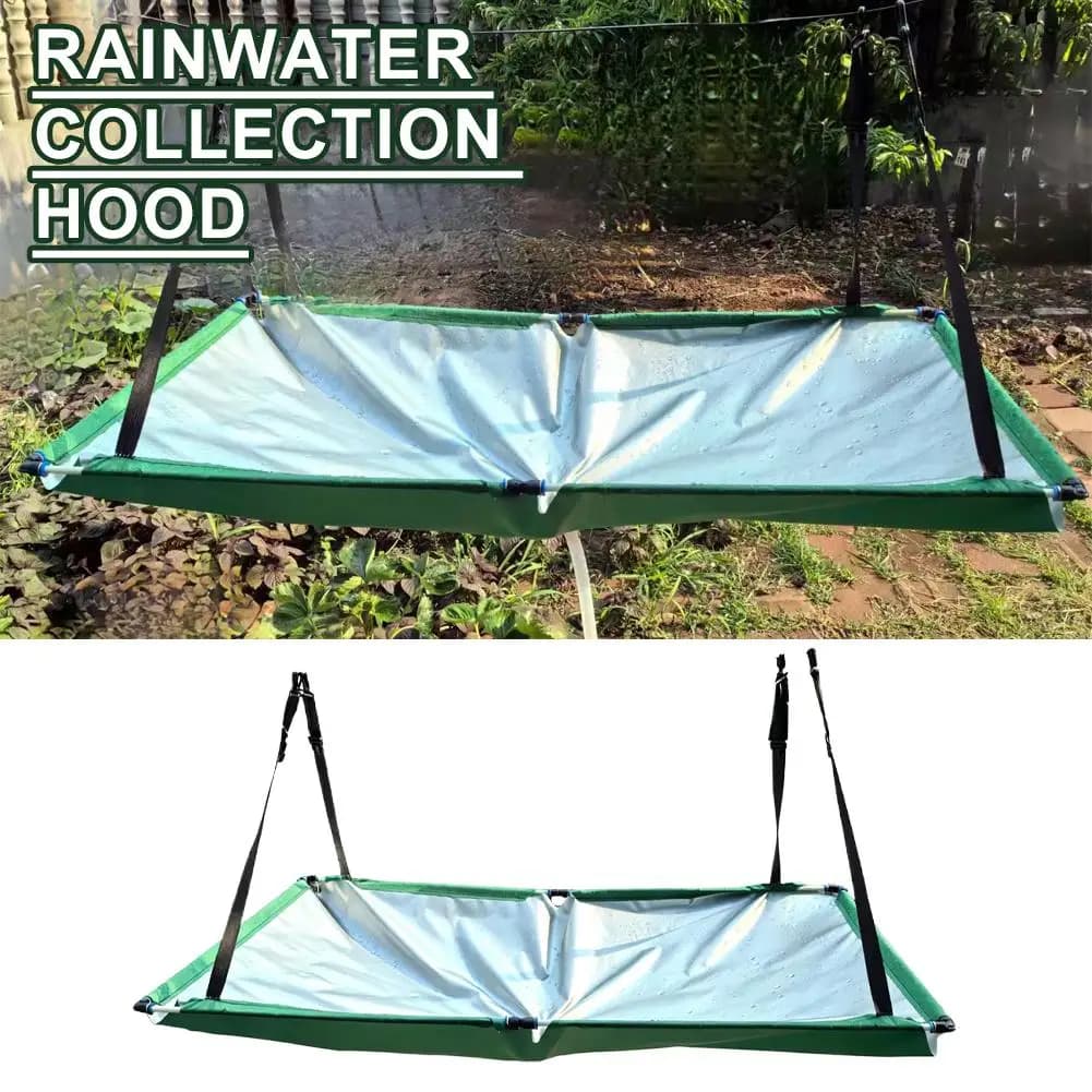 Collecteur d'eau de pluie pour jardin, tapis de récupération d'eau avec tuyau, filtre attrape-pluie pour pelouse, extérieur, jardin, balcon, camping
