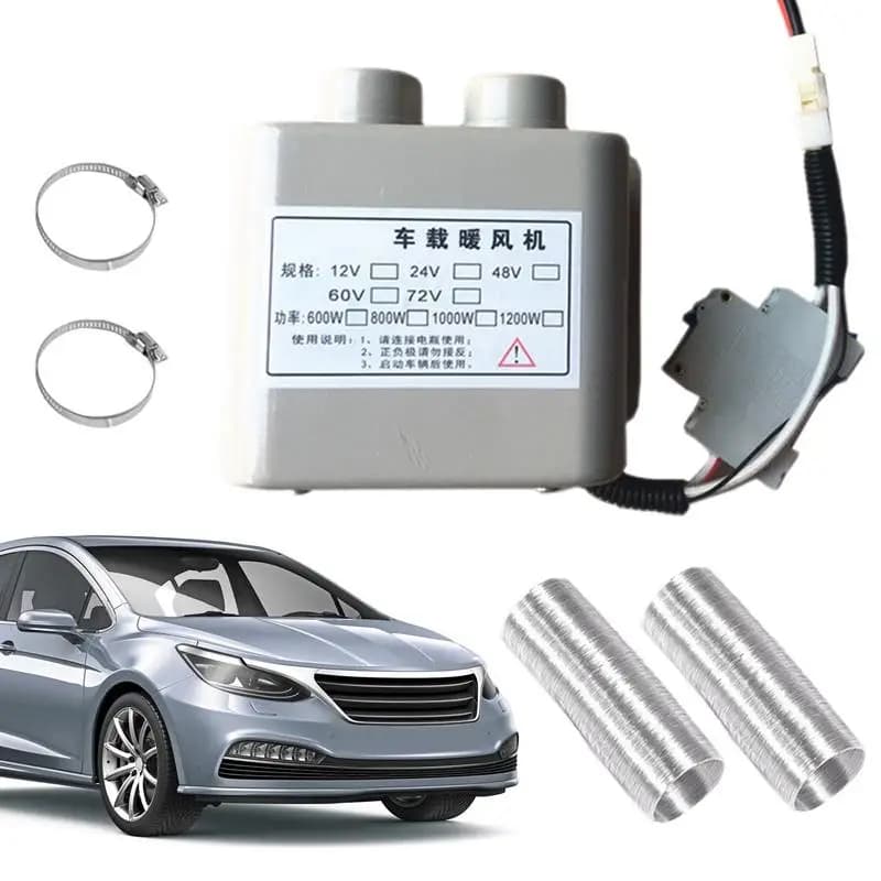 Chauffage de voiture Portable 48V/60V/72V, désembueur de vitres de voiture plein de chaleur, dégivrage et déneigement, chauffage rapide, accessoires automobiles