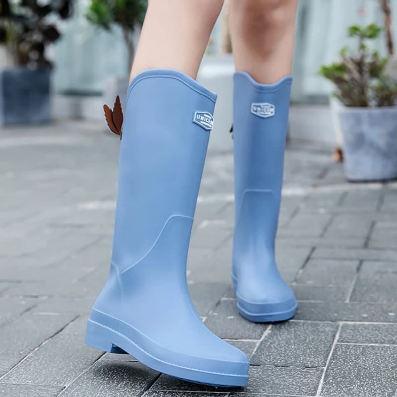 Bottes de pluie pour femmes antidérapantes, chaussures de travail tendance, imperméables, durables, en caoutchouc, haute qualité, nouvelle collection été 2026, vente chaude