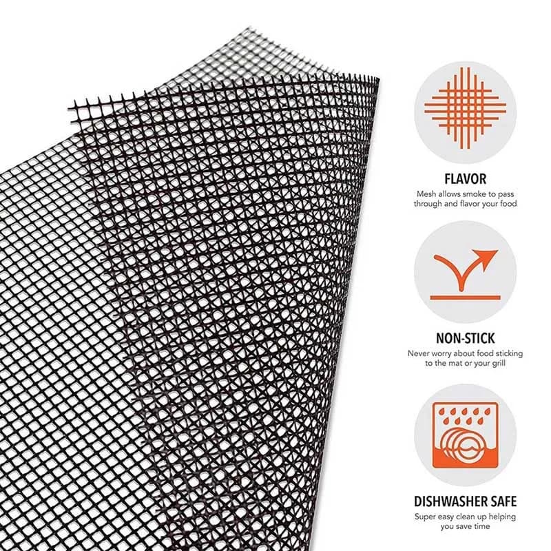YOMEEI 1 pièces Barbecue tapis à griller grille forme