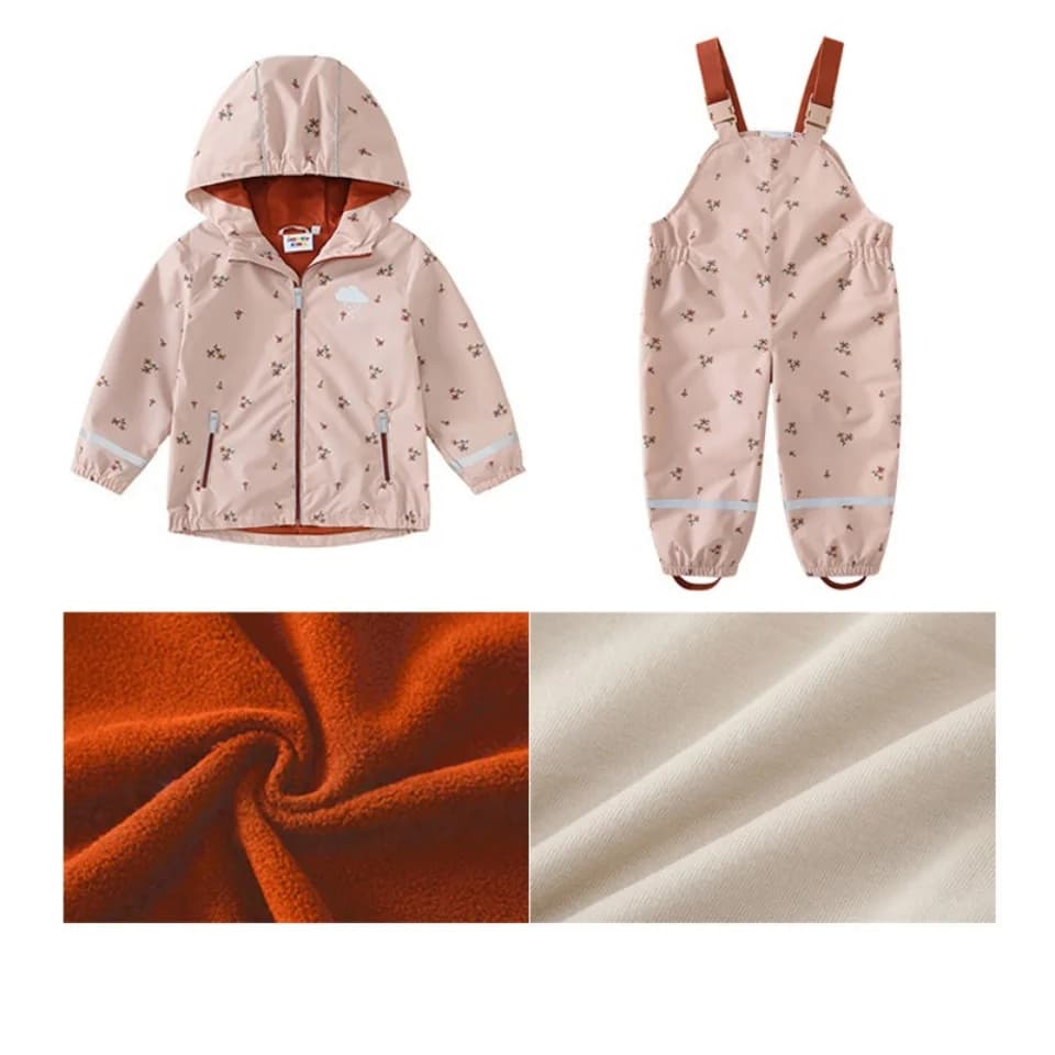 Ensembles de vêtements de pluie pour enfants : Combinaison imperméable pour bébé, pantalon, veste pour fille, tenue de pluie pour étudiant, poncho de maternelle