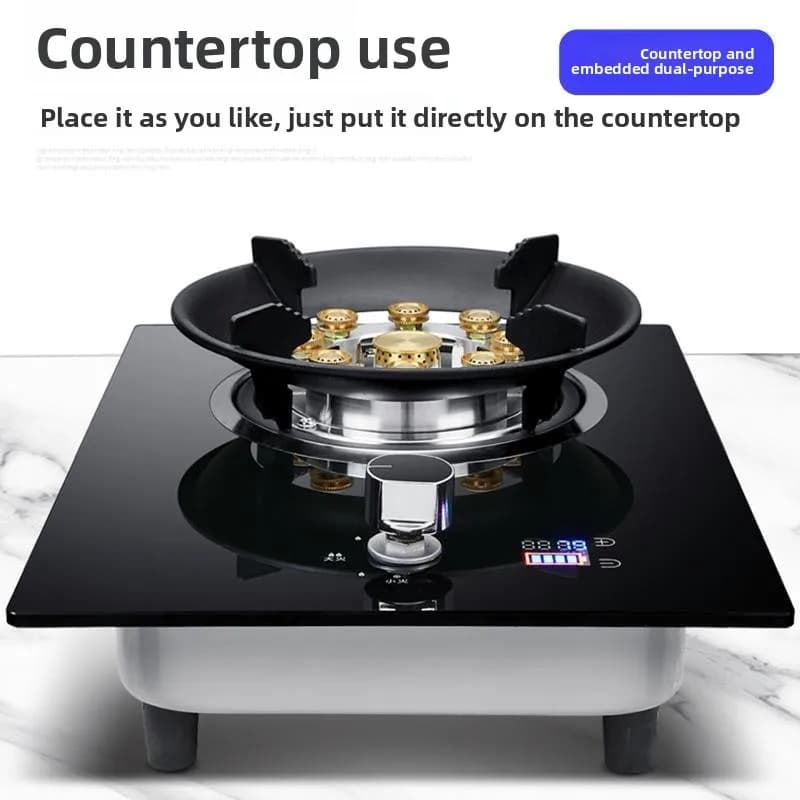 Cuisinière à gaz Haotaitai à brûleur unique, pour usage domestique, de type table, GPL/gaz naturel, économie d'énergie, haute puissance, LAD