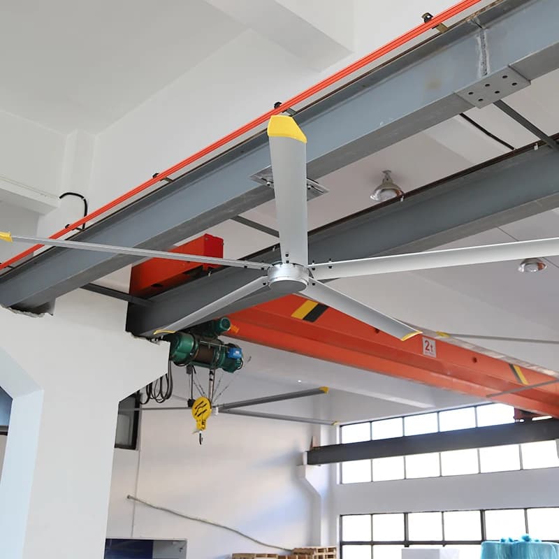Ventilateurs de plafond industriels lourds personnalisés HVLS de 8 à 10 pieds pour entrepôt, grand volume d'air, ventilation à haut débit