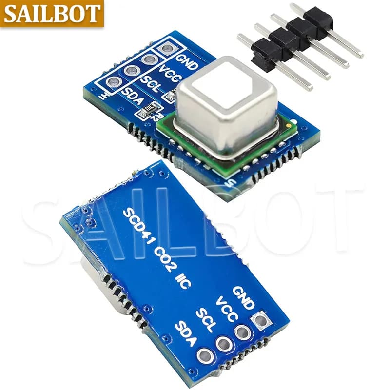 Module de capteur de gaz CO2 SCD40 SCD41, détecteur de température et d'humidité de dioxyde de carbone de haute précision I2C pour Arduino DIY