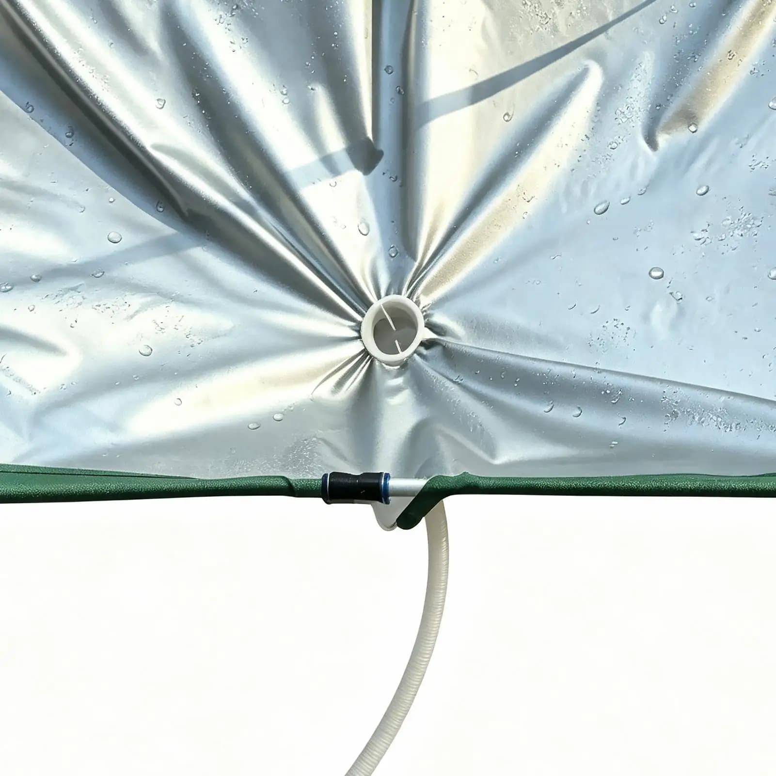 Collecteur d'eau de pluie pour jardin, tapis de récupération d'eau avec tuyau, filtre attrape-pluie pour pelouse, jardin extérieur, cour, balcon, camping